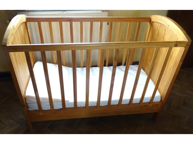 lit-cage enfants, en bois plein