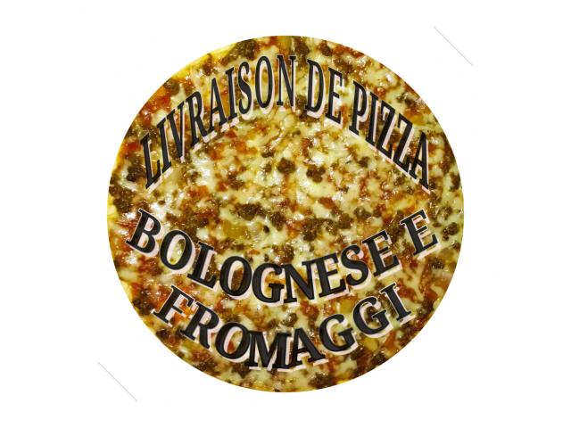 Livraison de Pizza Bolognese e Fromaggi.