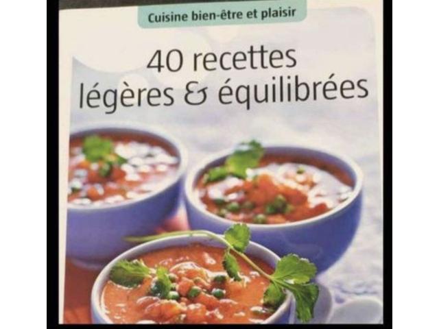 Livre 40 recettes légères et équilibrées Comme neuf