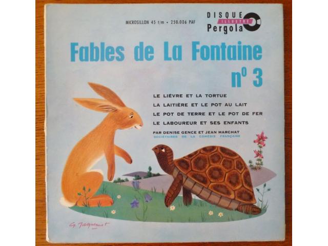 Livre disque vinyl Fables de La Fontaine