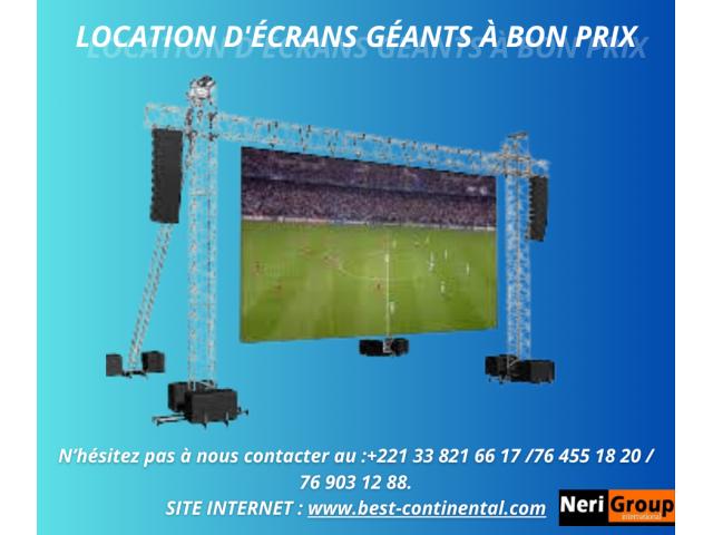 LOCATION D'ÉCRANS GÉANTS À TRES BON PRIX