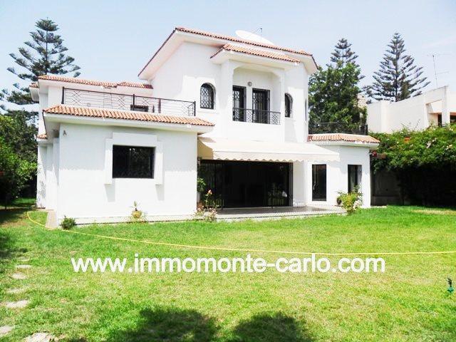 Location d’une belle villa d’architecte à Hay Riad Rabat