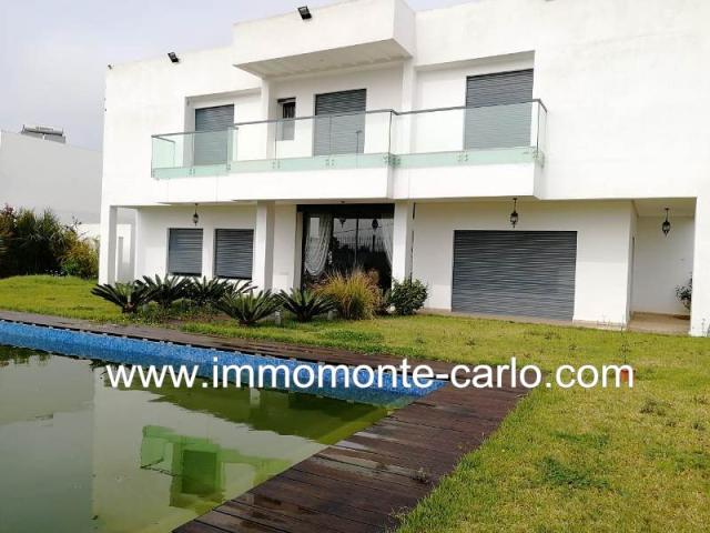 Location une villa meublée avec piscine à Souissi