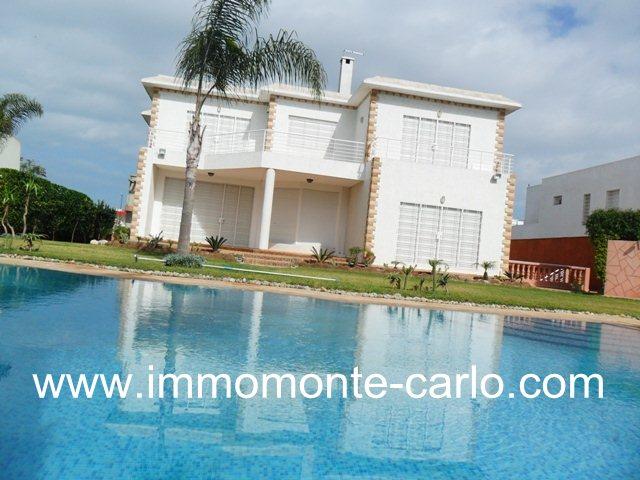 Photo Location villa haut standing avec piscine à louer à Souissi image 1/6