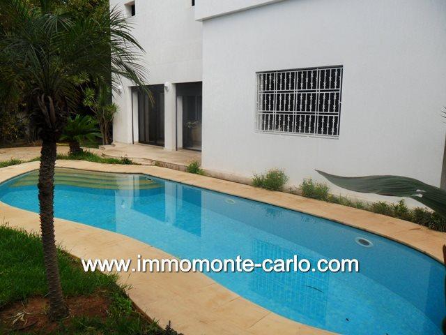 Photo location villa meublée avec piscine chauffée à Hay Riad image 1/6