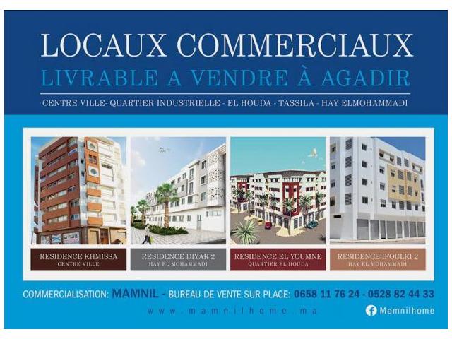 Locaux commerciaux livrable a Agadir