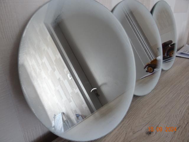 lot 3 miroirs ronds 20 cm