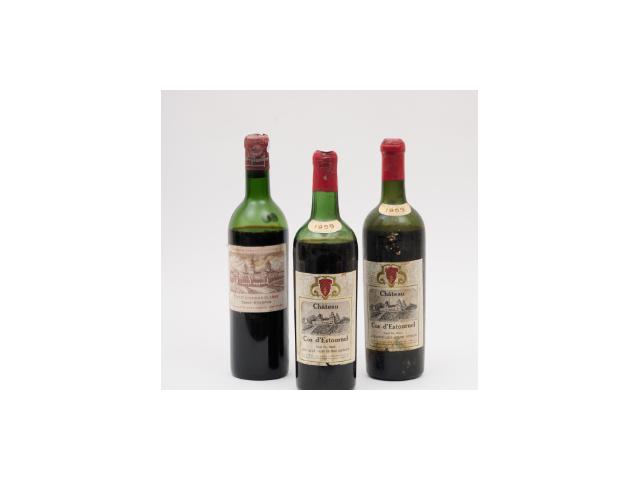 Lot de 10 bouteilles de grands vins de Bordeaux et de Bourgogne