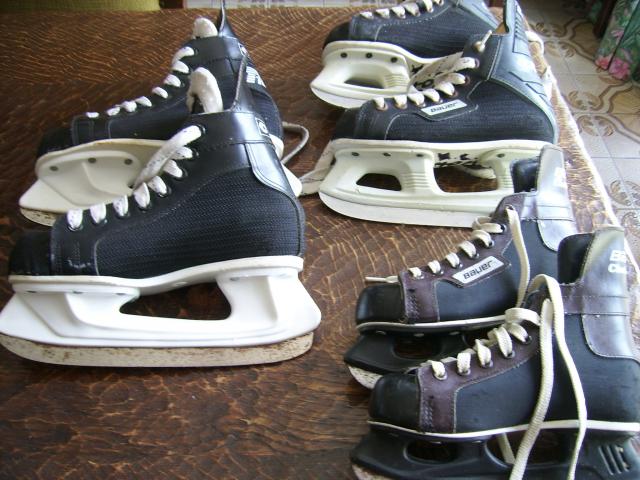 lot de 3 paires de patin à glace
