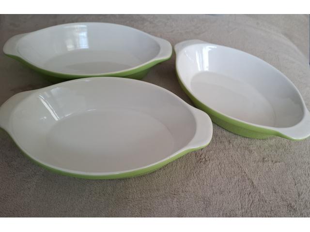 Lot de 3 petits plats à gratin