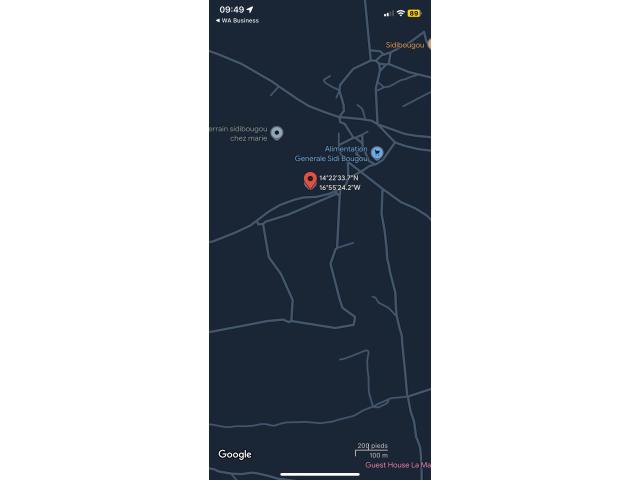 Lot de 4 terrains de 300 mètres carrés à vendre à Warang Sénégal