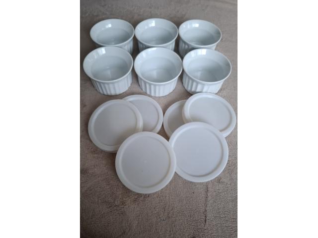 Lot de 6 moules à flans en céramique