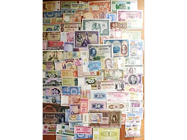 lot de+ 700  billets  banque du monde