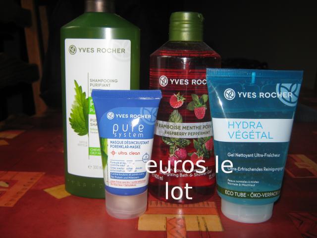 Lot de divers produits Yves Rocher