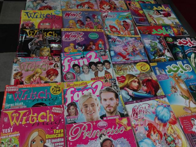 lot de magazines bandes dessinées pour fille witch.winx