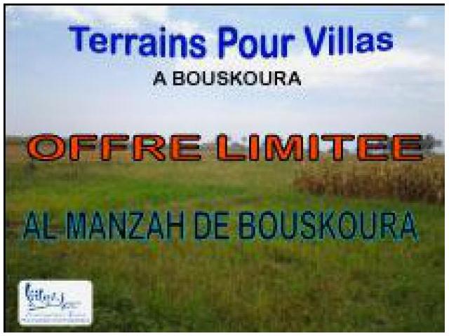 Lot de terrain pour villa à Bouskoura