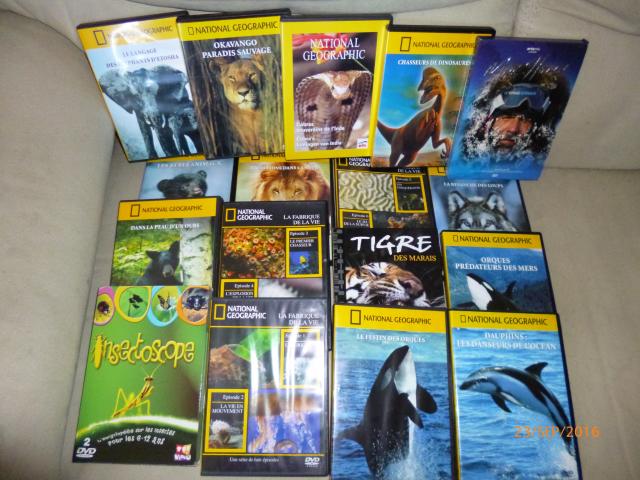 Lots de 17 DVD documentaire animaux