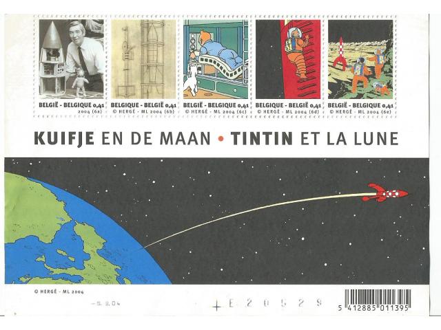 Photo Lots de 6 ancien timbres TINTIN neuve !!! image 1/2