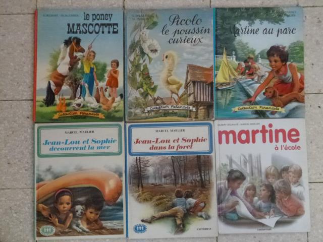 Lots de 6 livres Martine