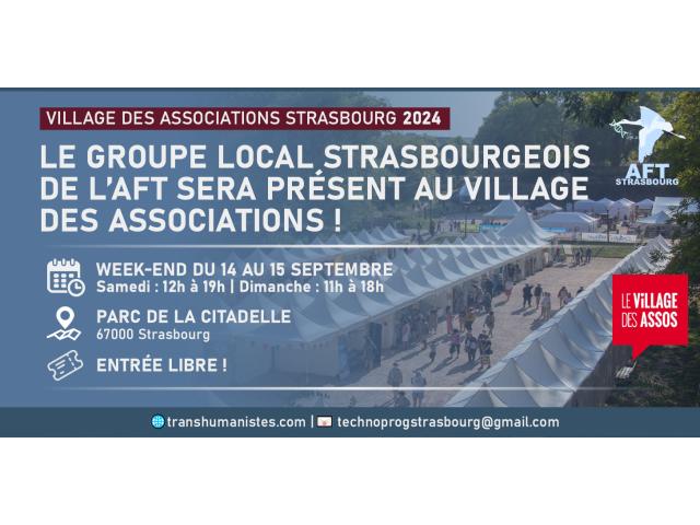 L’AFT67 sera au Village des Associations Strasbourg 2024.