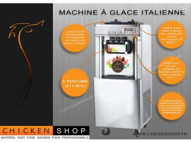 Machine a glaces Italienne 3 parfums
