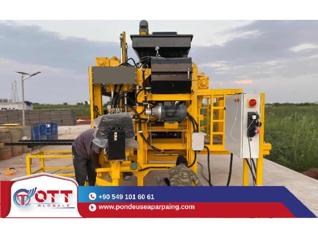 Machine a parpaing, pavé semi-automatique OTT4.1SA