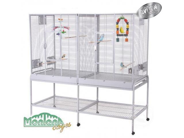 Madeira Double Parakeet cage stone color