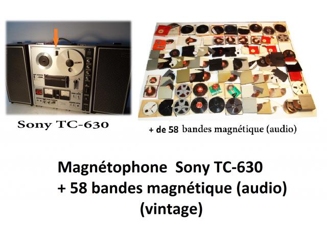 Photo Magnétophone SONY vintage +Bandes image 1/4