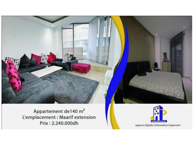 Photo Magnifique appartement de 140m2 Maarif extension image 1/6