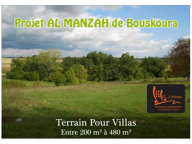 Magnifique terrain a Bouskoura 230 m2