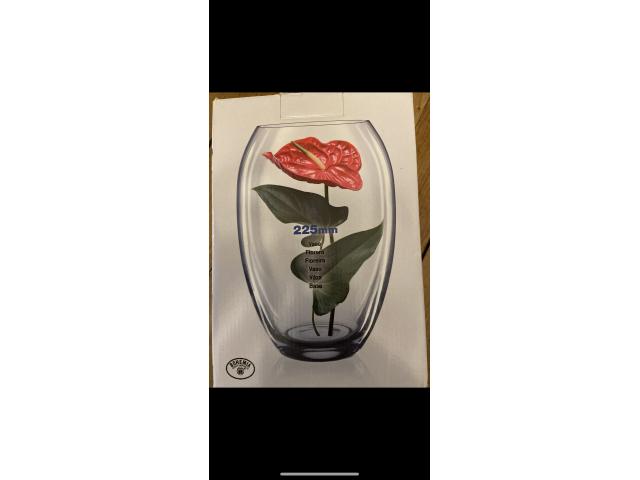 Magnifique vase en cristal fin de bohème fait main
