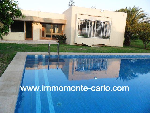 Magnifique villa avec piscine et chauffage à Souissi RABAT
