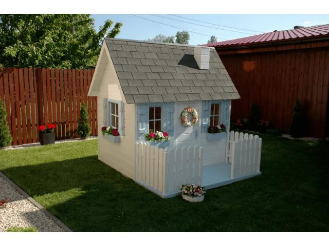 Maison cottage colorée en bois pour enfant (produit neuf)