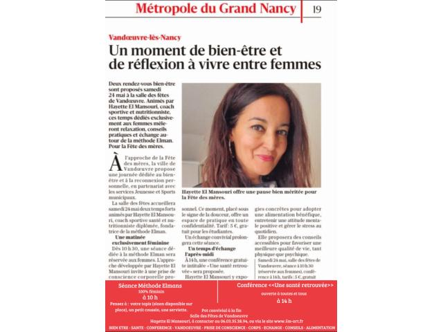 Méthode Elmans et Conférence "une santé sauvée"