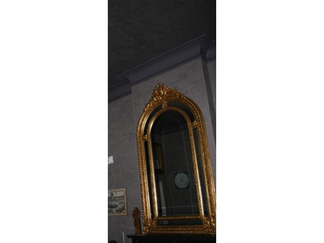 miroir XIX° siècle en bois doré