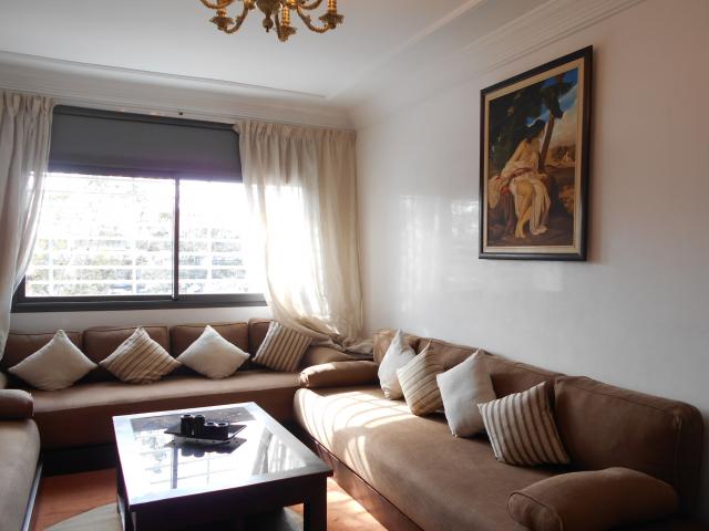 Moderne appartement meublé en location à Rabat Agdal