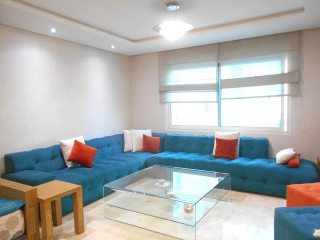 Moderne appartement meublé en locationà Rabat Hay riad