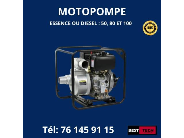 MOTOPOMPE DIESEL : KIPOR / KAMA & ESSENCE : HONDA EN VENTE
