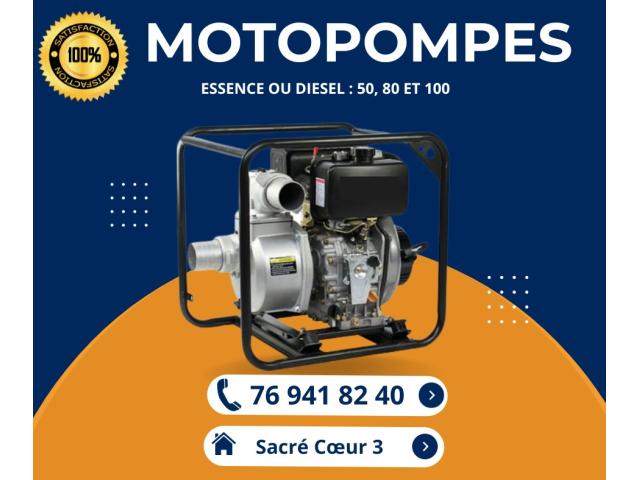 MOTOPOMPES ESSENCE ET DIESEL  A VENDRE AU SENEGA