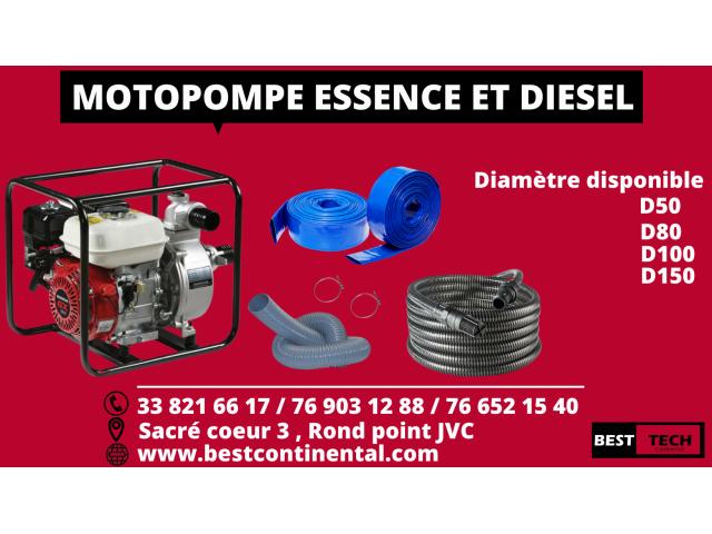 MOTOPOMPES ESSENCE ET DIESEL DISPONIBLE