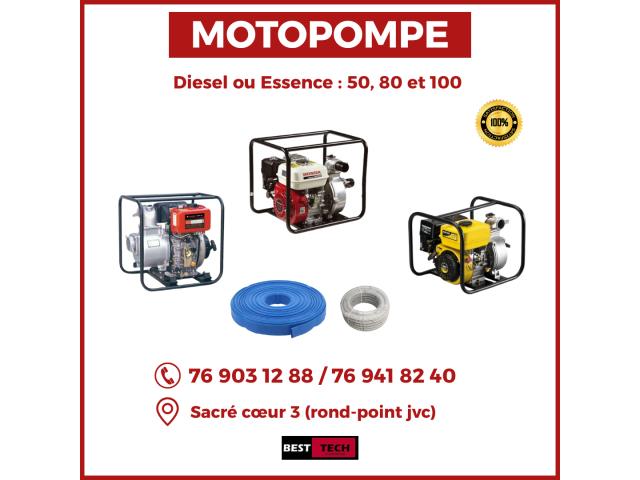 MOTOPOMPES  KIPOR , KAMA ET HONDA  A VENDRE