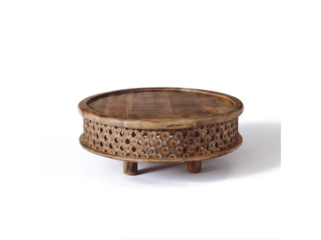 Photo natural wood round coffee table image 1/1
