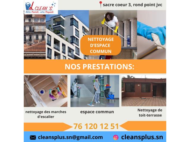 NETTOYAGE D'ESPACES COMMUNS AU SENEGAL