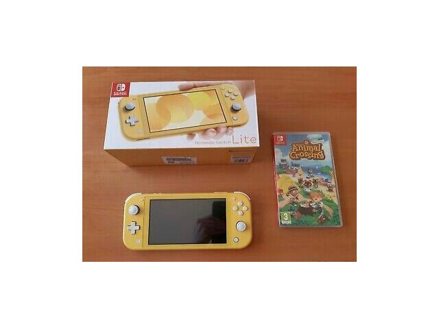 Photo Nintendo switch lite jaune + jeu animal crossing image 1/1