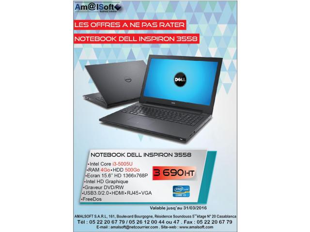 Photo NOTEBOOK DELL INSPIRON 3558 image 1/1