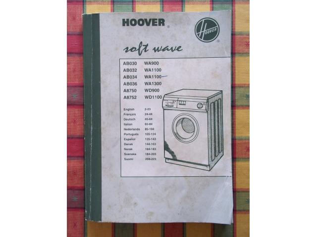 Notice ancien lave-linge machine à laver HOOVER