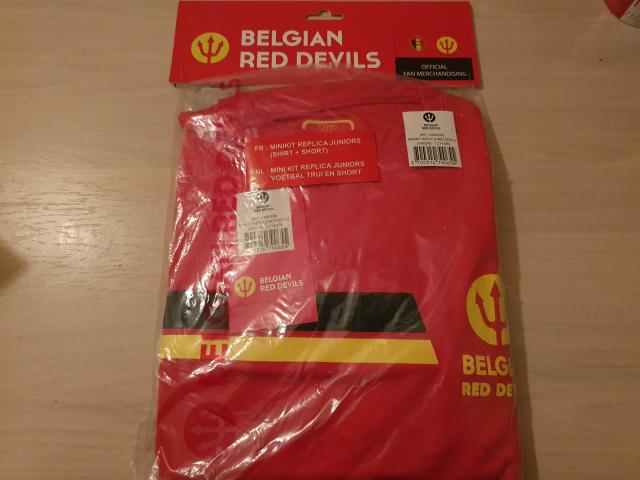 Nouvelle ensemble belgian red devils pour junior 12 ans
