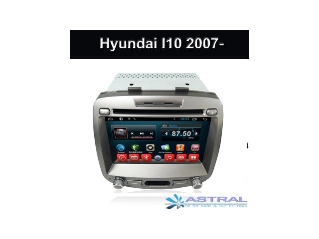 Photo OEM Autoradio GPS en 3D Bluetooth Mp3 Dvd CD Android Spécial Hyundai I10 2007-2012 image 1/6
