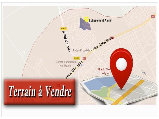 On mets en vente des terrains à Soualem