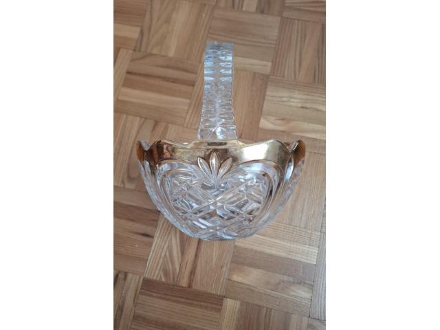 Panier décoratif en cristal